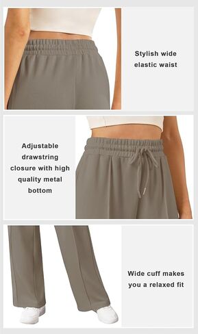 Womens Wide Leg Sweatpants Baggy Loose Comfy Pants Casual Lounge Sweatpants with Drawstring in Saudi Arabia