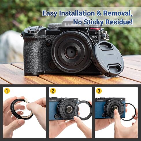 Aluminium Alloy Lens Cover Cap for LUMIX S 26mm f8 Lens (Leica L Mount), Anti-dust Lightweight Durable Camera Lens Protection Cover for Panasonic LUMIX S 26mm f/8 Lens with Soft EVA Interior in Saudi Arabia