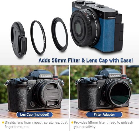 Aluminium Alloy Lens Cover Cap for LUMIX S 26mm f8 Lens (Leica L Mount), Anti-dust Lightweight Durable Camera Lens Protection Cover for Panasonic LUMIX S 26mm f/8 Lens with Soft EVA Interior in Saudi Arabia
