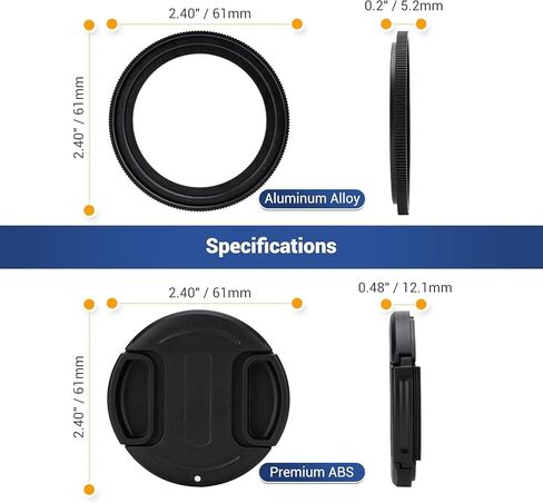Aluminium Alloy Lens Cover Cap for LUMIX S 26mm f8 Lens (Leica L Mount), Anti-dust Lightweight Durable Camera Lens Protection Cover for Panasonic LUMIX S 26mm f/8 Lens with Soft EVA Interior in Saudi Arabia