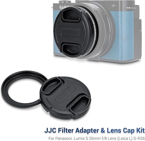 Aluminium Alloy Lens Cover Cap for LUMIX S 26mm f8 Lens (Leica L Mount), Anti-dust Lightweight Durable Camera Lens Protection Cover for Panasonic LUMIX S 26mm f/8 Lens with Soft EVA Interior in Saudi Arabia