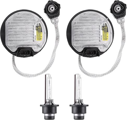 2pcs Xenon Ballast & Bulb Kit Control Unit Module for Lexus with New GS, LX, RX 350, 450h, 570, Part Number 8110775020, Fits 2012-2015 Models, Includes D4S Bulb for Enhanced Performance in Saudi Arabia