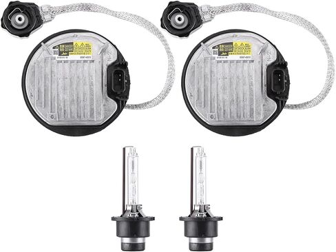 2pcs Xenon Ballast & Bulb Kit Control Unit Module for Lexus with New GS, LX, RX 350, 450h, 570, Part Number 8110775020, Fits 2012-2015 Models, Includes D4S Bulb for Enhanced Performance in Saudi Arabia