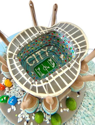 تجميس الأشجار X مانشستر سيتي نادي كرة القدم الرسمي استاد الثلج Snowglobe Limited Edition Christmas Snow Globe قابل للتحصيل in Kuwait