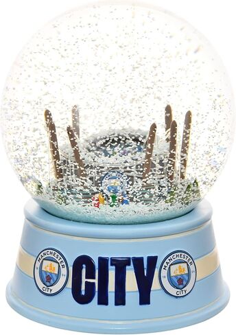تجميس الأشجار X مانشستر سيتي نادي كرة القدم الرسمي استاد الثلج Snowglobe Limited Edition Christmas Snow Globe قابل للتحصيل in Kuwait