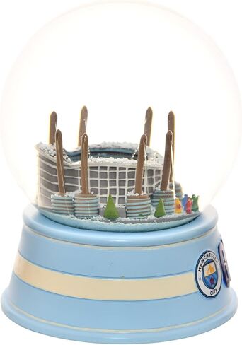 تجميس الأشجار X مانشستر سيتي نادي كرة القدم الرسمي استاد الثلج Snowglobe Limited Edition Christmas Snow Globe قابل للتحصيل in Kuwait