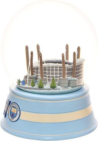 تجميس الأشجار X مانشستر سيتي نادي كرة القدم الرسمي استاد الثلج Snowglobe Limited Edition Christmas Snow Globe قابل للتحصيل in Kuwait