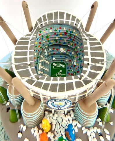 تجميس الأشجار X مانشستر سيتي نادي كرة القدم الرسمي استاد الثلج Snowglobe Limited Edition Christmas Snow Globe قابل للتحصيل in Kuwait