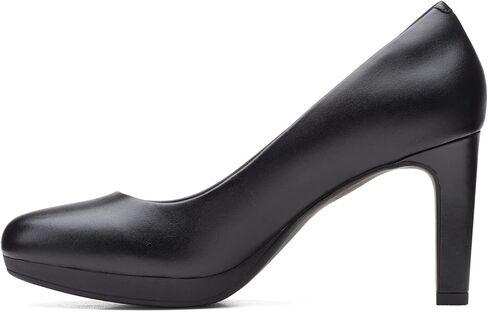 Clarks Women's Ambyr Joy Pump, Navy Leather, 10 Wide in Saudi Arabia