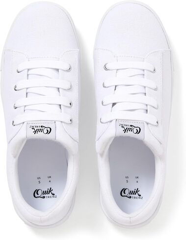 Canvas Kids' Slip-on Sneakers,Black,White, Lightweight, US Sizes 1-9 in Saudi Arabia