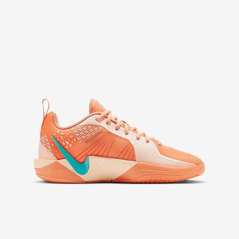 Nike Sabrina 2 Big Kids 'Basketball Shoes (FQ7376-801 ، مشمش عقيق/مرجان مغسول/عظم الفاتح المغسول) in Saudi Arabia