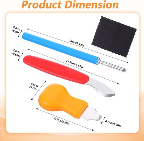 Watch Back Remover Tool, 4 Pcs Watch Battery Replacement Tool Kit Watchs Case Opener with a Cleaning Cloth for Watches Repair Adjustment in Saudi Arabia