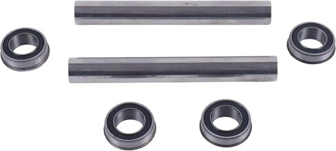 DVPARTS جديدة 2x 2x الفولاذ المقاوم للصدأ محور التحويل محور ومحامل المحامل متوافقة مع Husqvarna 6 "الأكمام العجلة Z242F Z246I Z248F Z254 Z254F Z254I EZ4824 RZ4621 RZ4824F RZ5424 RZ54I RZ54I RZ54I RZ54I RZ54I in Kuwait