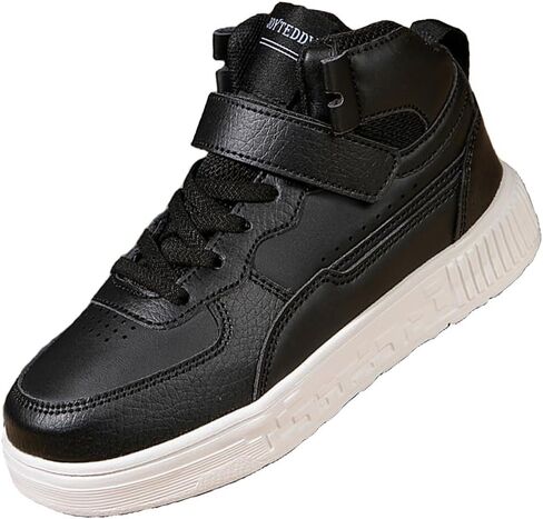 Boy Girl Board Shoes Non-Slip Outdoor Adjustable Strap Closure High Top Sneakers for Little Kids/Big Kids Age 6-12 Years in Saudi Arabia