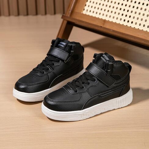 Boy Girl Board Shoes Non-Slip Outdoor Adjustable Strap Closure High Top Sneakers for Little Kids/Big Kids Age 6-12 Years in Saudi Arabia
