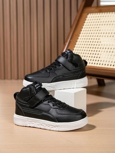 Boy Girl Board Shoes Non-Slip Outdoor Adjustable Strap Closure High Top Sneakers for Little Kids/Big Kids Age 6-12 Years in Saudi Arabia