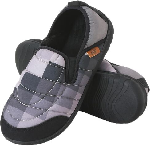 Mens Slip On Slippers Coolmax® Two Tone Comfy Slipper Memory Foam Slippers Indoor Outdoor Men's House Shoes Loafers | Moisture-wicking | Breathable in Saudi Arabia