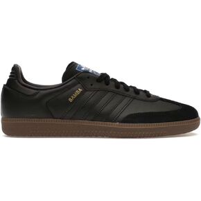 adidas Samba OG Originals Men's Samba Soccer Shoe, Triple Black, Size 11.5, Core Black/Gum in Saudi Arabia