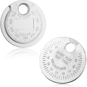 2PCS 0.02"-0.10" Spark Plug Gap Tool,Portable Sparks Plug Gapping Tool with Slots & Clear Markings,Hard & Rust-Proof Sparks Plugs Gapper as Spark Plugs Gap Gauge Car Tools in Saudi Arabia