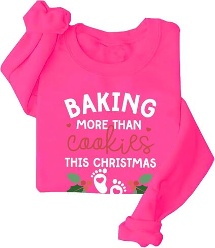 Baking More Than Cookies This Christmas Sweatshirt Christmas Pregnancy Announcement Crewneck New Mom Gift in Saudi Arabia
