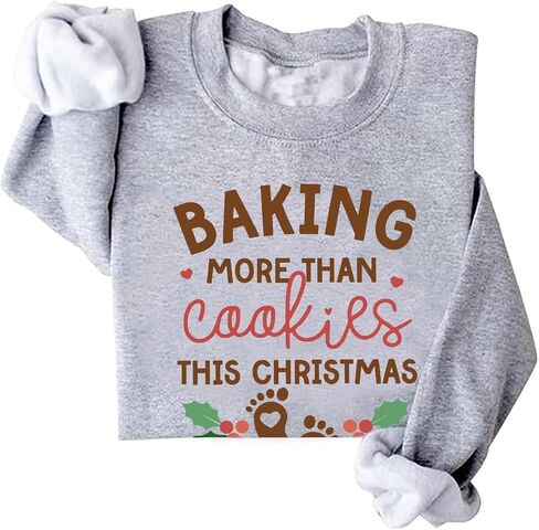 Baking More Than Cookies This Christmas Sweatshirt Christmas Pregnancy Announcement Crewneck New Mom Gift in Saudi Arabia
