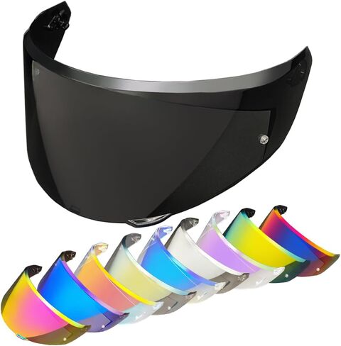 Replacement Helmet Visor for New K3, Motorcycle Helmet Shield Faceshield Visor Lens Compatible with AGV K3 DOT(E2206) Helmet(Deep Black) in Saudi Arabia