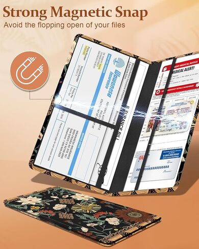 Car Registration and Insurance Card Holder with Magnetic Shut - Vehicle Glove Box Organizer Women Leather Automobile License Holders Coasters Auto Accessories Case for Document Bad Girls in Kuwait