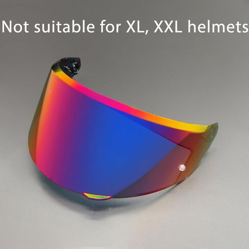 Replacement Helmet Visor for New K3, Motorcycle Helmet Shield Faceshield Visor Lens Compatible with AGV K3 DOT(E2206) Helmet(Deep Black) in Saudi Arabia