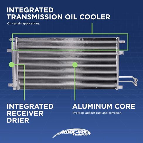 Kool Vue A/C Condenser Compatible with Chevrolet C1500 1994-1999, C2500 1994-2000, C3500, K1500 in Saudi Arabia