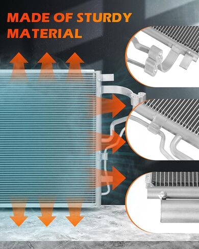 OCPTY A/C AC Condenser Air Conditioning Condenser Compatible with 2014-2016 for Hyundai for Elantra | 2014 for Hyundai for Elantra Coupe | 2016-2017 for Hyundai for Elantra GT，replace 4519 condensers in Saudi Arabia