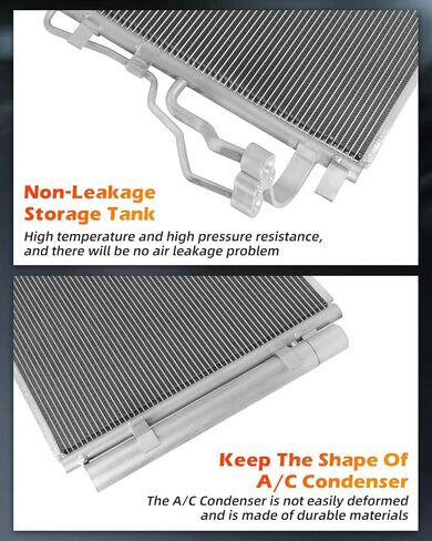 OCPTY A/C AC Condenser Air Conditioning Condenser Compatible with 2014-2016 for Hyundai for Elantra | 2014 for Hyundai for Elantra Coupe | 2016-2017 for Hyundai for Elantra GT，replace 4519 condensers in Saudi Arabia