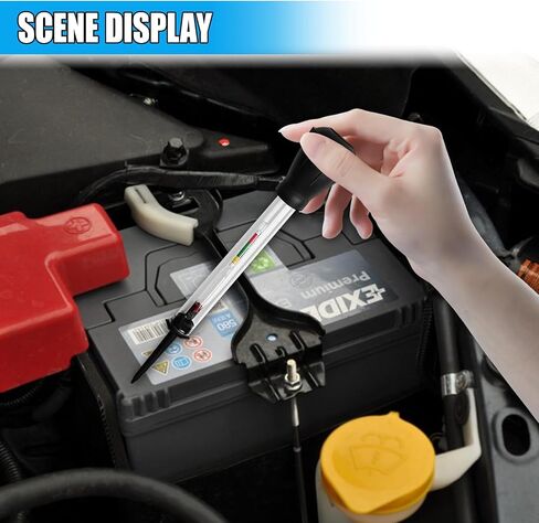 Car Battery Hydrometer Tester, Fast Detection Automotive Electrolyte Hydraulic Density Meter, Deep Cycle Battery Repairing Tool, Vehicle Batteries Acid Tester for Golf Cart (1PC) in Saudi Arabia
