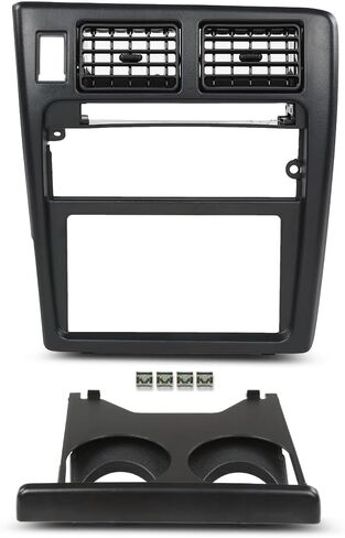 LQI Radio Bezel Dashboard Cover Trim, Compatible with Toyota Tacoma 1995 1996 1997, Black in Saudi Arabia