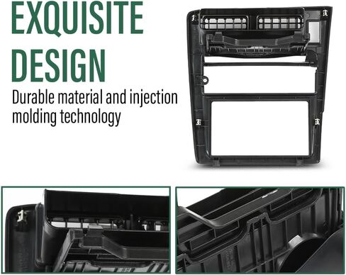 LQI Radio Bezel Dashboard Cover Trim, Compatible with Toyota Tacoma 1995 1996 1997, Black in Saudi Arabia