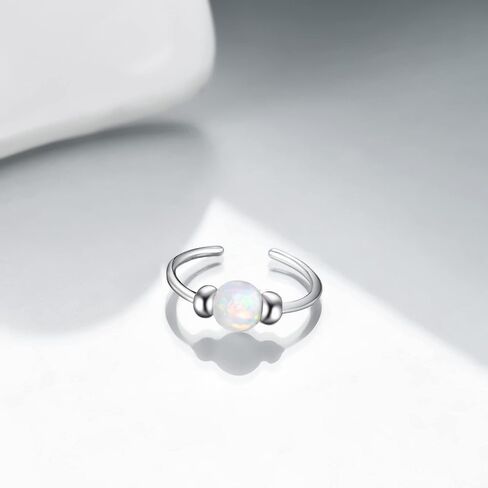 AOBOCO Hypoallergenic Nose Ring for Women Sterling Silver Huggie 8mm Nose Ring in Saudi Arabia