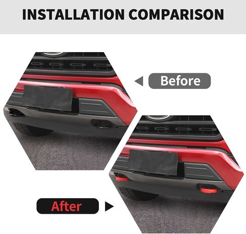 RT-TCZ Bumper Tow Hook Covers Tow Hook Covers Protector Cover Exterior Accessories for Ford F150 2009-2025 (Red) in Saudi Arabia