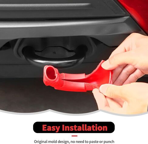 RT-TCZ Bumper Tow Hook Covers Tow Hook Covers Protector Cover Exterior Accessories for Ford F150 2009-2025 (Red) in Saudi Arabia