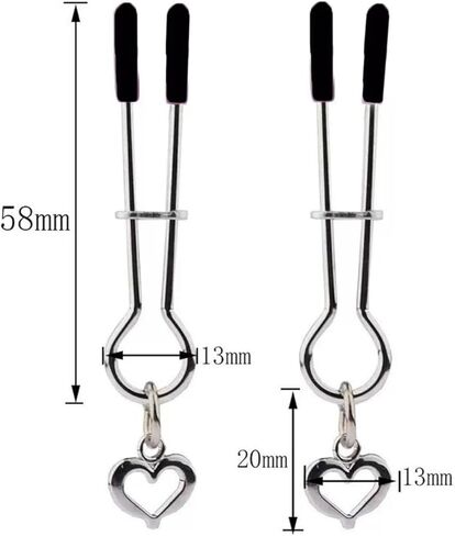 مشابك الحلمة مقطع للنساء رجال مشابك جسم معدنية قابلة للتعديل للنساء خواتم الجسم غير المجوهرات المزيفة (أبيض) in Kuwait