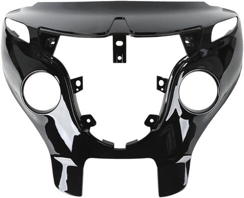 Front Outer Fairing لـ Indian for Chieftain 2014-2019 for Roadmaster 2015-2019 Dark Horse US -(Black) -(ABS Plastic) in Kuwait