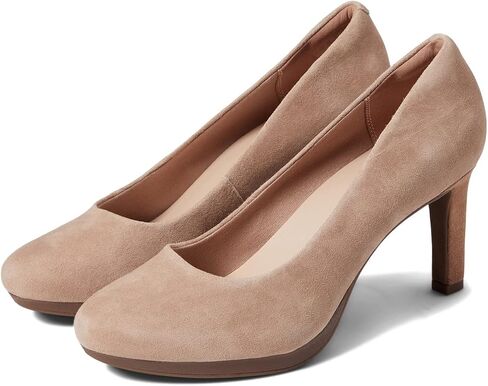 حذاء نسائي من Clarks Ambyr Joy، مصنوع من الجلد باللون الأزرق الداكن، مقاس 7 عرض in Saudi Arabia