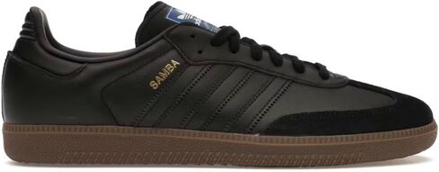 adidas Samba OG Originals Men's Samba Soccer Shoe, Triple Black, Size 11.5, Core Black/Gum in Saudi Arabia