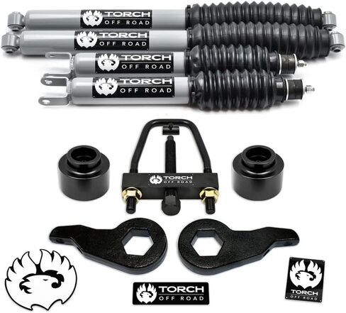 TORCH Full Lift Kit for 2000-2006 Chevy Tahoe GMC Yukon Suburban 1500 SUV 4WD 4X4 With Extended Shocks and Tool (3" Front 3" Rear) in Saudi Arabia