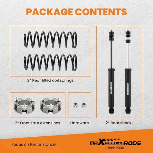 maXpeedingrods 3" Suspension Lift Kit w/Shock for Toyota 4-Runner 2WD/4WD 1996-2002 Front Rear Strut Spacer Coil Spring in Saudi Arabia