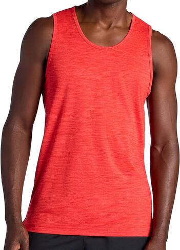 Gaiam Men's Everyday Basic Tank Top, Standard Fit, Stretch Midweight Jersey Material in Kuwait