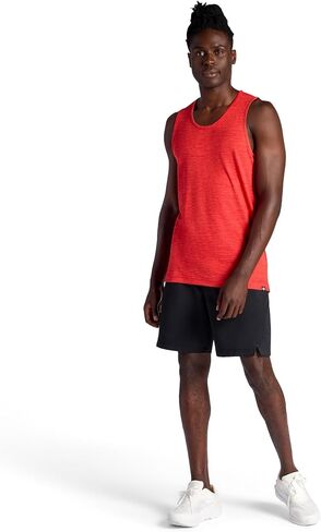 Gaiam Men's Everyday Basic Tank Top, Standard Fit, Stretch Midweight Jersey Material in Kuwait