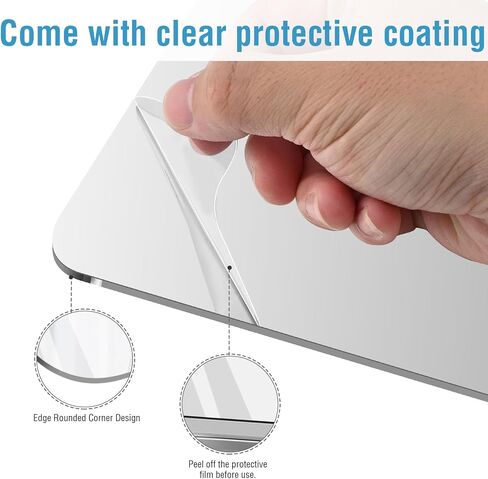Magnetic Locker Mirror | Shatterproof Acrylic with Heavy-Duty Backing & Rounded Corners | Lightweight Frameless Design for Fridges, Offices, School Lockers & Toolboxes in Saudi Arabia