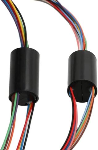 1PCS Micro Slip Ring 2/4//6/8/12/24 Wires 2A 12.5mm/15.5mm Rotor Stator Conductive-ring Rotate 360 ​​Degrees for Dining Table(Dia 12.5mm 2CH 2A) in Saudi Arabia