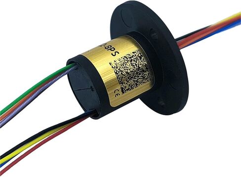 Compact slip ring 0.48 inches 8 wires 2 amps Can transmit conventional signals Can be used with motors or rotating light strips in Saudi Arabia