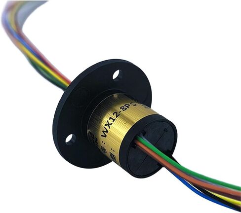 Compact slip ring 0.48 inches 8 wires 2 amps Can transmit conventional signals Can be used with motors or rotating light strips in Saudi Arabia