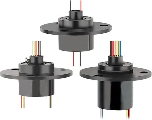 1PCS Mini Through Bore Slipring with Hole Dia.5mm 7mm 2/4/6/12CH Conductive Electric Collector Slip Ring Rotary Joint for Robot(07022-6S) in Saudi Arabia